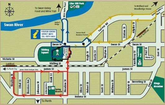 mapa de Macau património pé circuito 