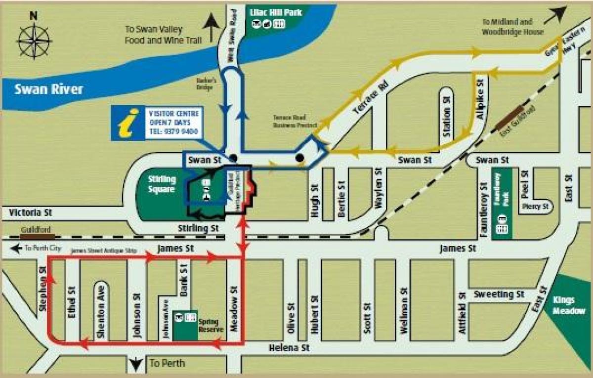 mapa de Macau património pé circuito 