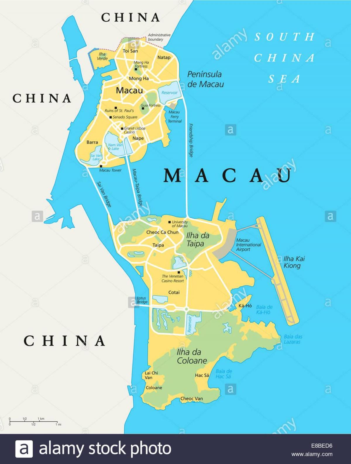 Macau, China mapa